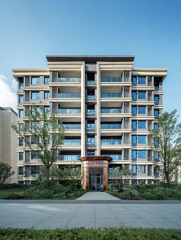 中建·光嶼一期外立面交付實(shí)景。中建·光嶼供圖