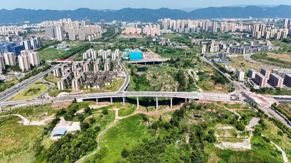 蔡家片區(qū)城市風貌。北碚區(qū)委宣傳部供圖