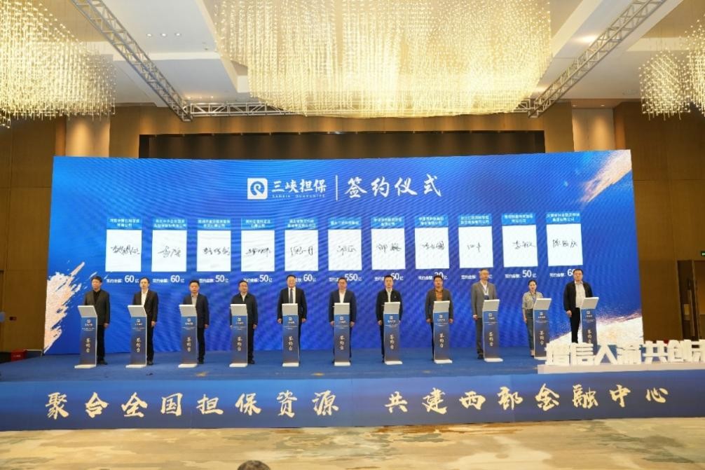 分保合作簽約儀式。重慶三峽擔(dān)保集團(tuán)供圖