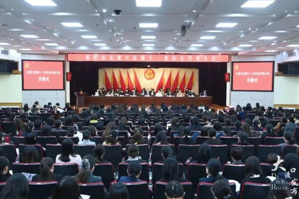 大渡口區(qū)第十一次婦女代表大會(huì)開(kāi)幕。龍?jiān)谌珨z