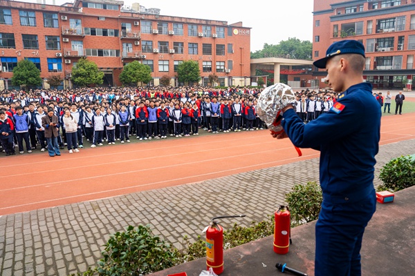 活動現(xiàn)場。涪陵區(qū)消防救援局供圖