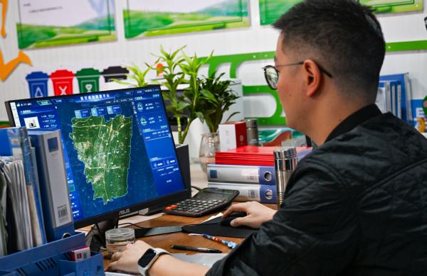 無人機系統(tǒng)接入“141”基層智治平臺。崔景印攝