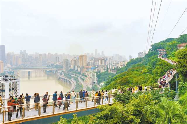 11月26日，鵝嶺棧橋游人如織。通訊員 羅云希/視覺重慶